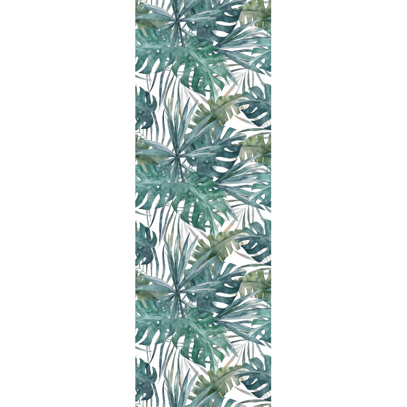 Blue Green Palm Leaf Wallpaper Shardiff World
